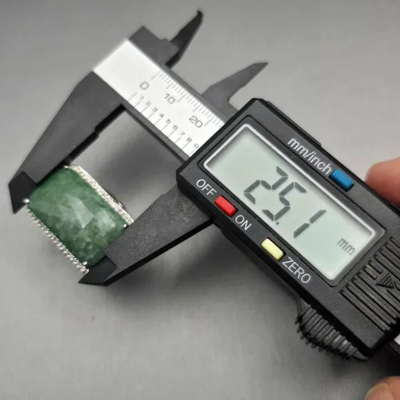 Sterling & Tourmaline Ring Size 6 Quartz Accents Ornate Cutouts 13.4g Signed QJ - Picture 11 of 14